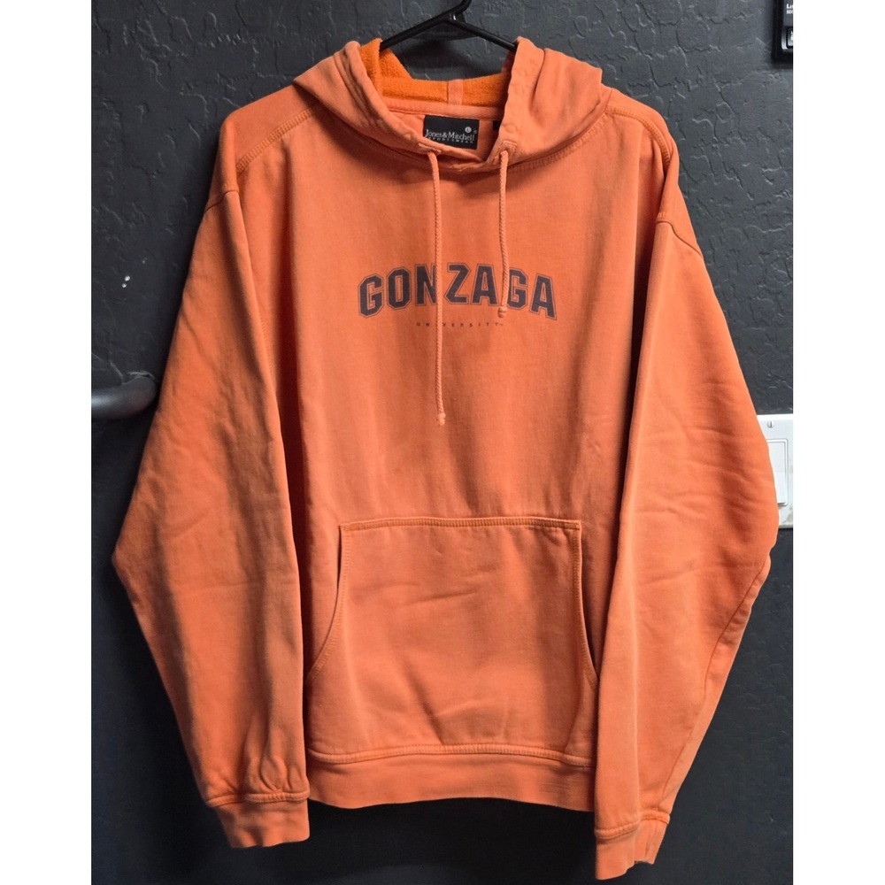 Gonzaga University Hoodie Jones Mitchell Orange Sweatshirt Mens Size Large